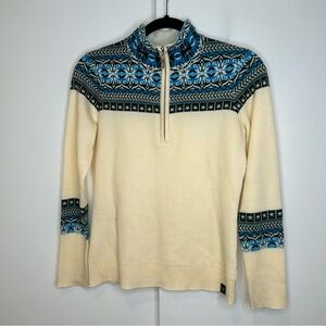 Neve Wool Blend Half Zip Pullover Sweater